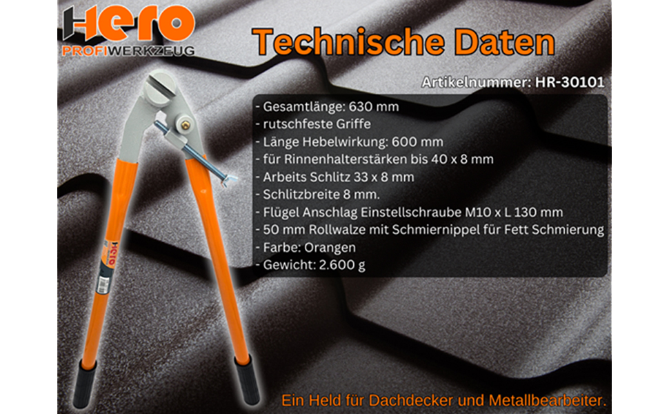 Rinneisenbiegezange HR-30101