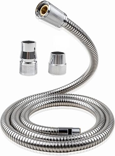 46092000 Küchenarmaturschlauch Ersatzteile, herausziehbarer Sprüh-Ersatzschlauch für GROHE 46092000 LadyLux Schlauch, 15 mm x ½ x 1500 Zoll, Chrom - Cheap-Us