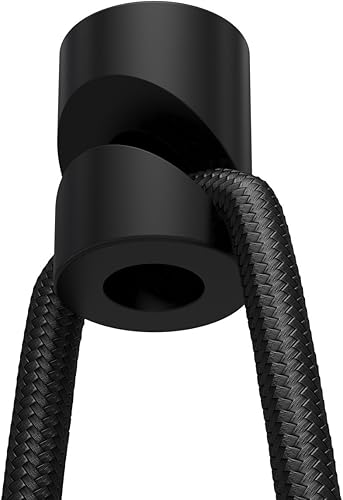 3X Stück - Aufputz-Kabelhalter für Textilkabel, Affenschaukel, Decken- und Wandpin - Weiß - Cheap-Us