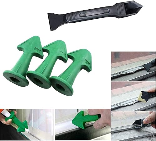 Dichtungsdüse und Abstreiferset Silikon-Dichtmittel Silikon Caulking Werkzeug set Glatter Finishing-Dichtungs-Tool-Kit für Badezimmer, Küche, Raum, Boden, Ecke-Schaber-Beauty Dichtmittelentferner - Cheap-Us