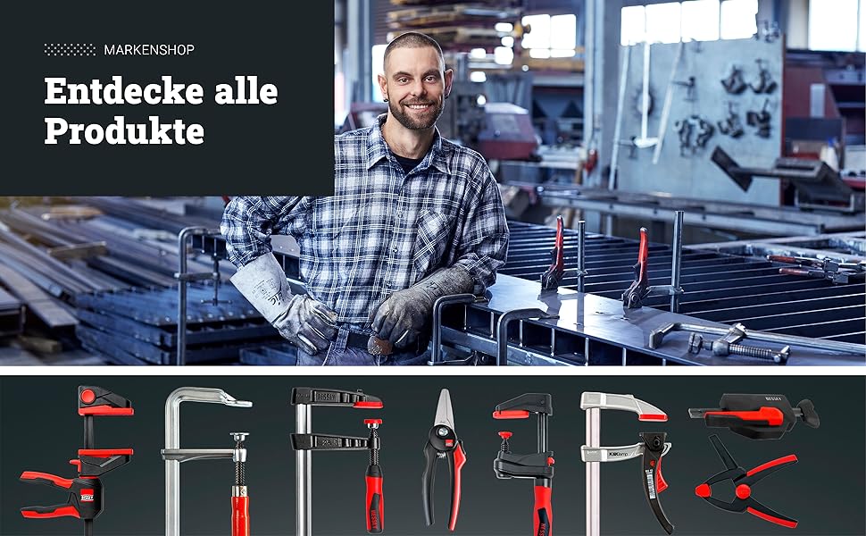 Bessey Deutschland Handwerkzeuge Spanntechnologie Klemmwerkzeuge Zwingen Schraubzwingen Hebelzwingen
