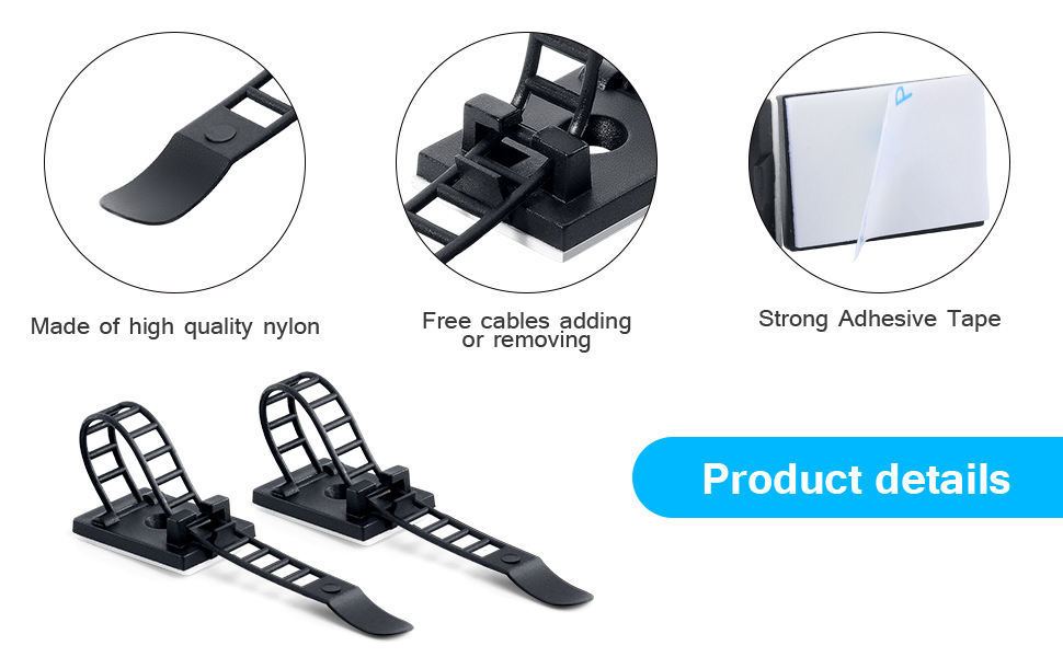 Stark haftende Nylon Kabelbinder