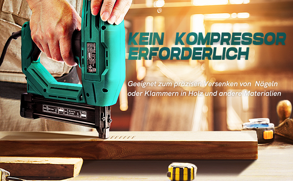 KEIN KOMPRESSOR ERFORDERLICH 