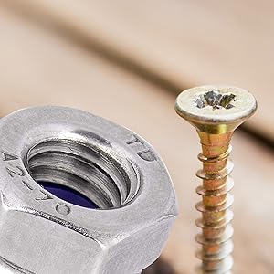 Schrauben Muttern Holz-schraube Metall-schraube 404 Edelstahl M8 Din