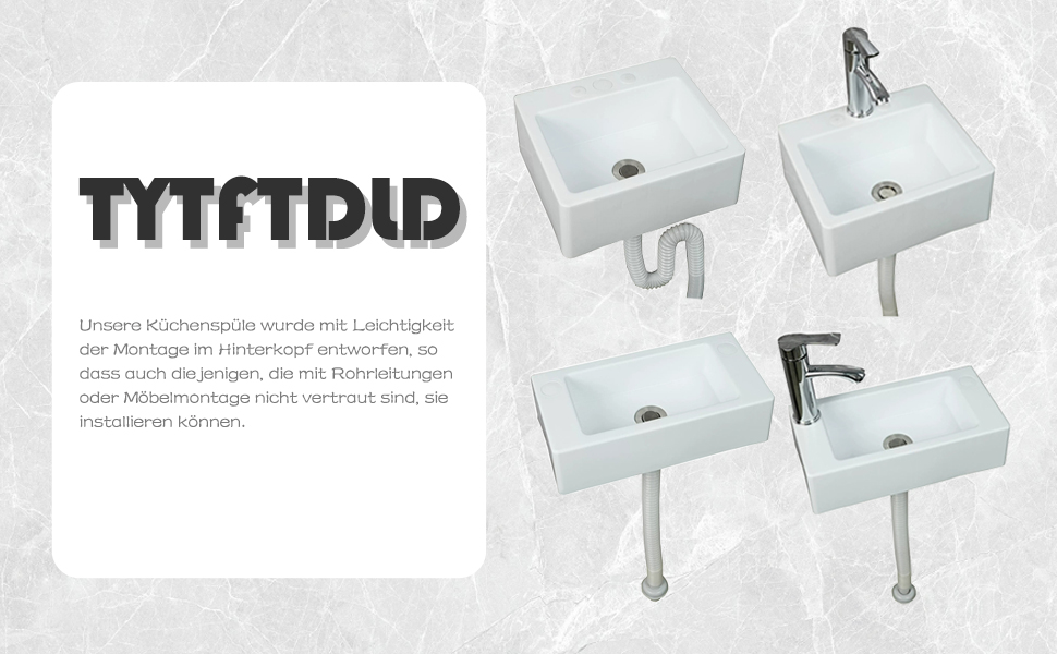 Waschbecken Waschbecken mit Überlauf modernes Waschbecken freistehendes Waschbecken