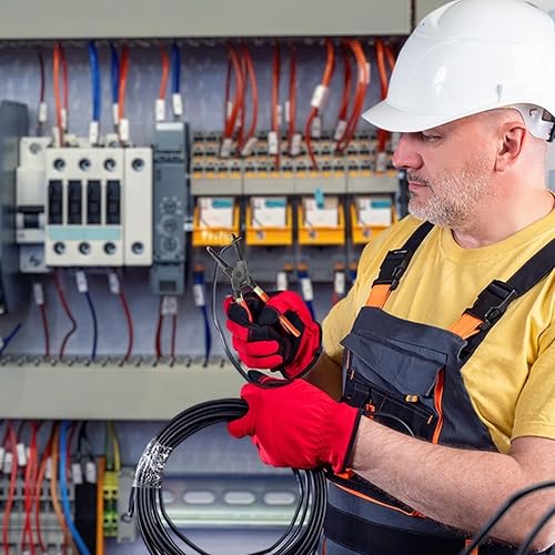 2 STK Sprengringzangen Set, Sicherungsringzange Set, Segeringen Zangen Set, Sprengringzangensatz, Sicherungsringzangen Set, 180mm gebogen/gerade Sicherungszange für Innen und Außensicherungen - Cheap-Us