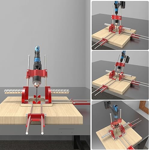Bohrständer mit Bohrfutter,CEIEVER Bohrmaschinen-Ständer 0-60 Winkel einstellbare Bohrerführung Drehbarer elektrischer Bohrständer Aufsatz für Akku-Schrauber und Bohrmaschinen - Cheap-Us