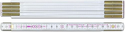 BMI 972900200 Holzgliedermaßstab aus Buchenholz, Gliederstärke 3 mm, Gelb - Cheap-Us