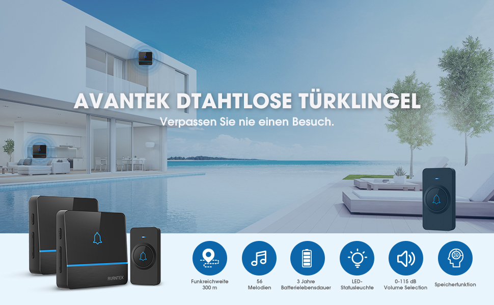 AVANTEK Funkklingel AC2