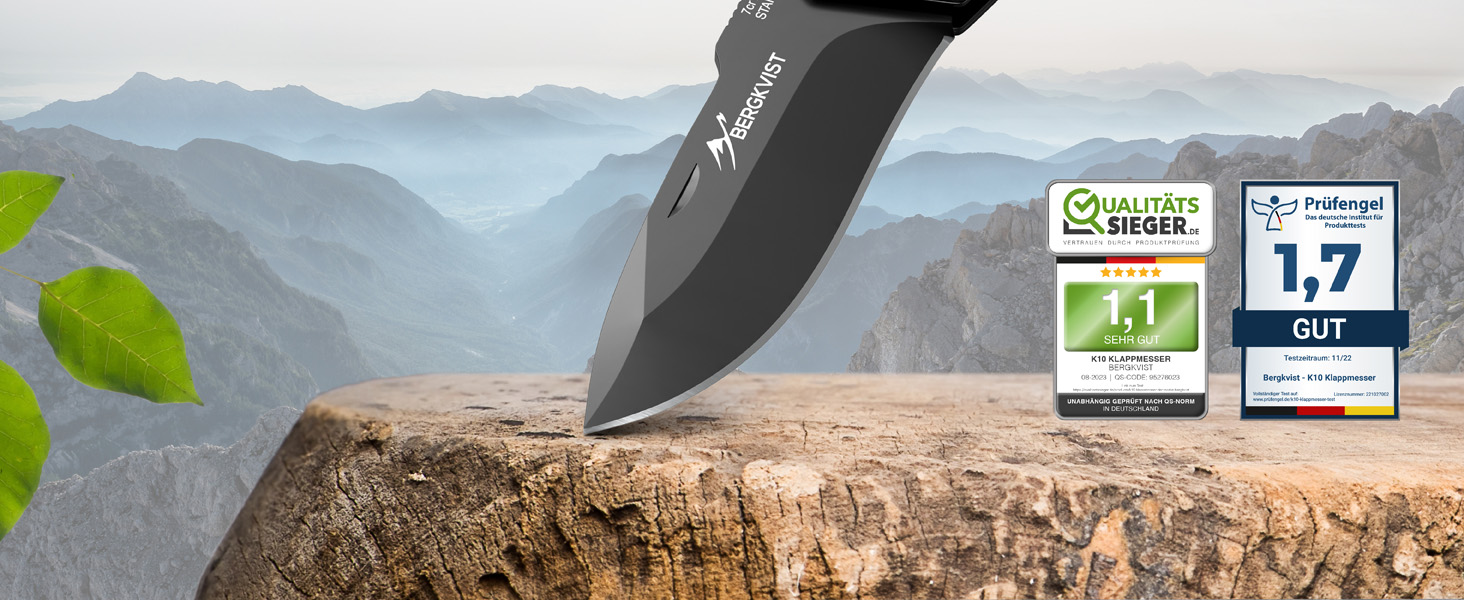 BERGKVIST k10 messer klappmesser zweihandmesser taschenmesser outdoor survival gürtelmesser jagd