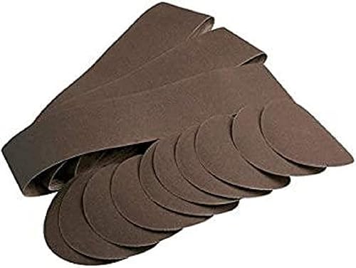 Scheppach Zubehör Band und Tellerschleifer BTS900 / BTS800 Set | 12 teiliges Schleifset - 9x Schleifpapier, 3x Schleifband | Bandschleifer - Cheap-Us