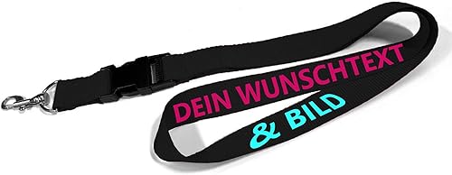 Kiwistar UG - Schlüsselband 25 mm - bedruckt mit Ihrem eigenen Schriftzug und Foto - individuell personalisiert - Lanyards Geschenkartikel Wunschtext - Cheap-Us