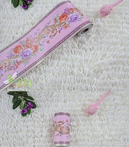 Tapete bordüre selbstklebende wasserdichte Blaue Rebe 10X1000CM für Wohnzimmer Badezimmer Schlafzimmer Küche Wanddeko - Cheap-Us