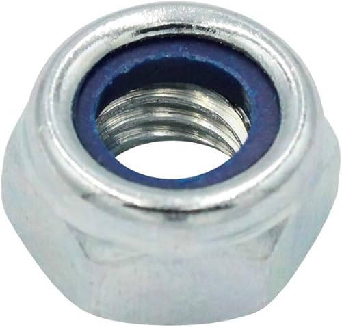 D2D | VPE: 4 Stück - Selbstsichernde Muttern niedrige Form - Größe: M12 - DIN 985 - galvanisch verzinkt - Sicherungsmuttern - Cheap-Us