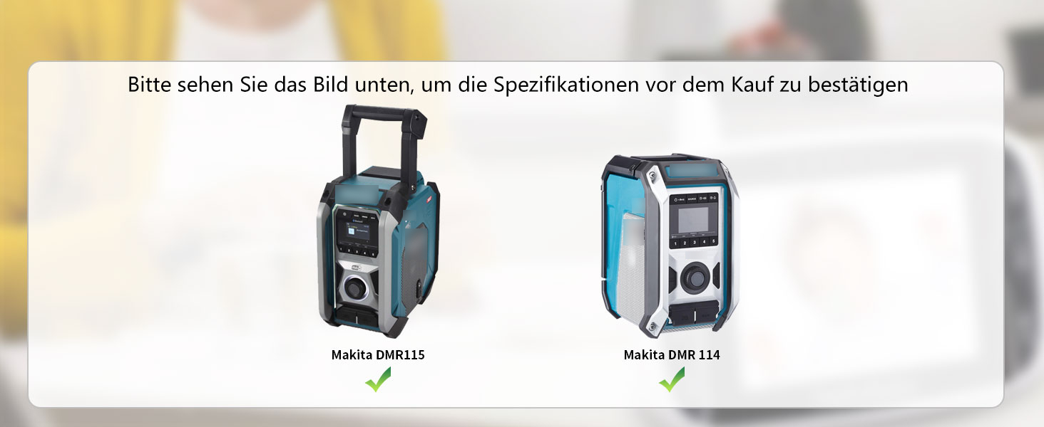 Makita dmr114 netztile
