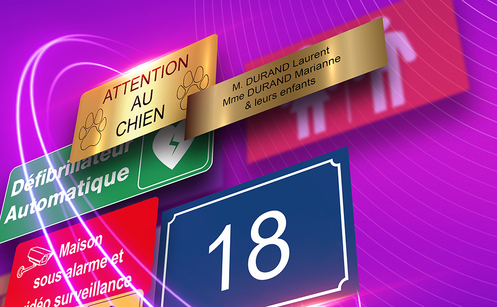 Personalisierte Briefkastenschilder