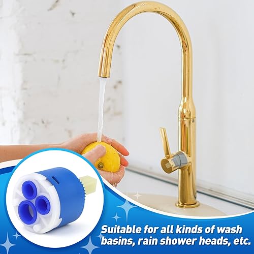 BHHTBB Kartusche Wasserhahn 35mm Keramik Ersatzkartusche Wasserhahn Kompatibel mit Blanco 121894 Armaturen Kartusche für Küchenarmatur, Badarmaturen, Bidetarmaturen (35mm) - Cheap-Us