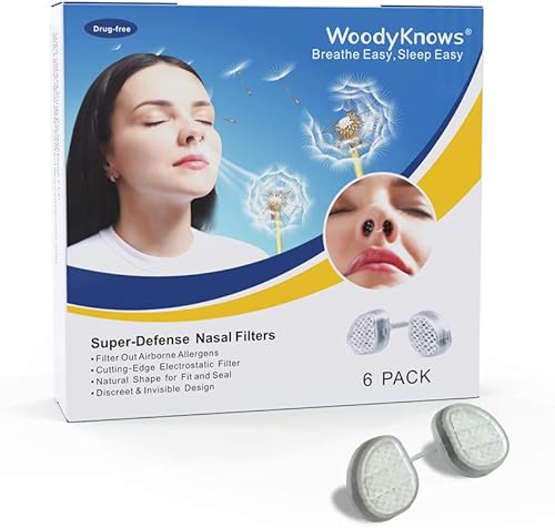 Ersatzfilter von WoodyKnows Super-Defense-Nasenfiltern (Ersatzfilter – Rund, 60 Paare, M) - Cheap-Us