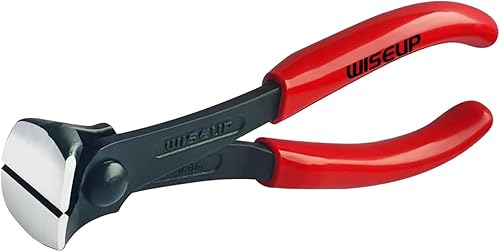 WISEUP Nagelabzieher, 175mm, schwarzes Finish, Chrom-Vanadium-Stahl, Tischlerzange, Endschneidezange, für Klammerentferner-Werkzeug oder Bodenbelag-Montagewerkzeuge - Cheap-Us
