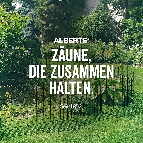Alberts 677381 Zaunpfosten mit Klemmlasche | feuerverzinkt, anthrazit kunststoffbeschichtet (RAL 7016) | Länge 2400 mm | 60 x 40 mm - Cheap-Us