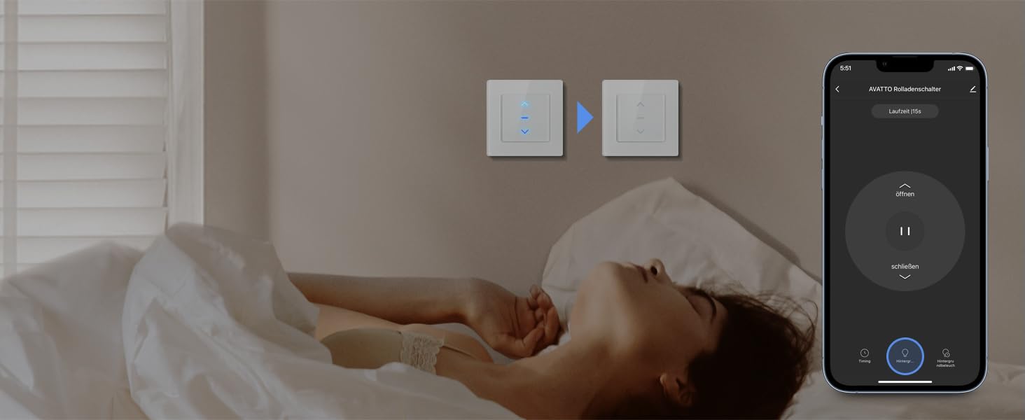 wlan rolladenschalter unterputz