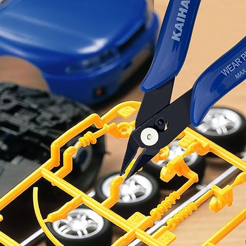 KAIHAOWIN 10 Stück Seitenschneider Klein, 170 Elektronik Drahtschneider, Präzision Schneiderzange, Mini Drahtschere für Modellbau, Handwerk, Schmmuck, blau - Cheap-Us