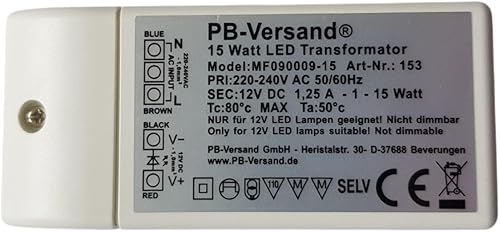 LED Leuchmittel Trafo 12V DC 0,5 - 15 Watt Typ: MF090009 Netzteil Treiber G4 Transformator - Cheap-Us