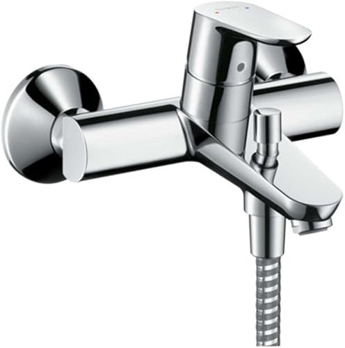 hansgrohe Focus - Duscharmatur Aufputz für 1 Verbraucher, Mischbatterie Dusche, Einhebelmischer, Chrom, 31960000 - Cheap-Us