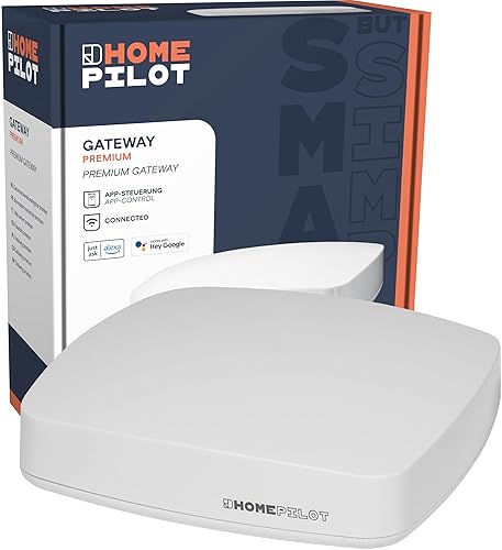 HOMEPILOT Gateway premium, Smart-Home Zentrale inkl. App & Sprachsteuerung (Alexa, Google Assistant kompatibel), Steuerung für smarte Homepilot-Geräte (Rolladen, Heizung, Beleuchtung uvm.) - Cheap-Us