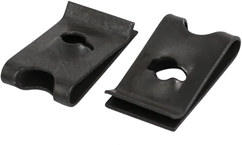 sourcing map 25 Stücke Extrudierte U Mutter Federstahl Verschluss Schwarz M4 / ST4,2 Bolzen DE de - Cheap-Us