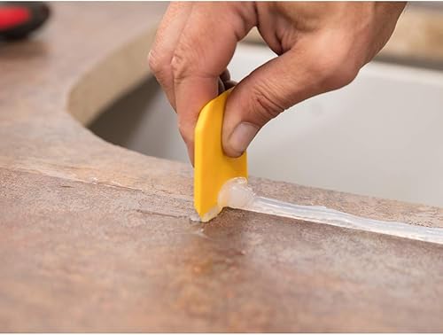 ECD Germany Fugenglätter Set 5-tlg - Fugenabzieher Set für Silikon, Silikonfugen und Acryl - Fugenspachtel Glättspachtel Silikonspachtel Silikonglätter Silikonabzieher Silikon Abzieher Fugenkratzer - Cheap-Us