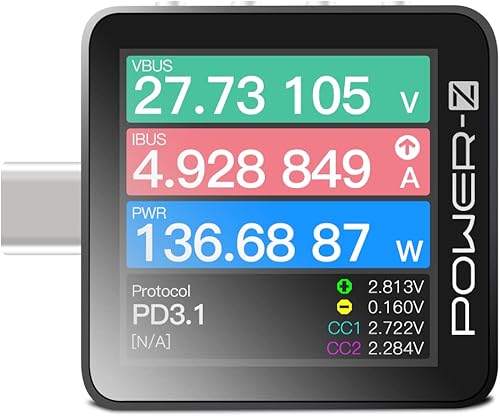 ChargerLAB Power-Z KM003C Tragbarer USB-C Schnellladetester PD3.1 QC5.0 Digitaler Voltmeter & Amperemeter Stromprüfer - Cheap-Us