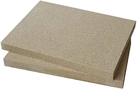 Vermiculite Platten 400x300mm 40mm stark 2 Platten Feuerraum Auskleidung Schamotteersatz Ofen - Cheap-Us