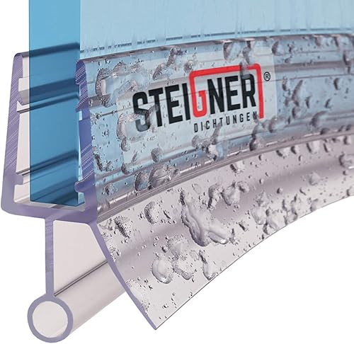 STEIGNER Duschdichtung, 100cm, Glasstärke 6/7/ 8 mm, Vorgebogene PVC Ersatzdichtung für Runddusche, UK08 - Cheap-Us