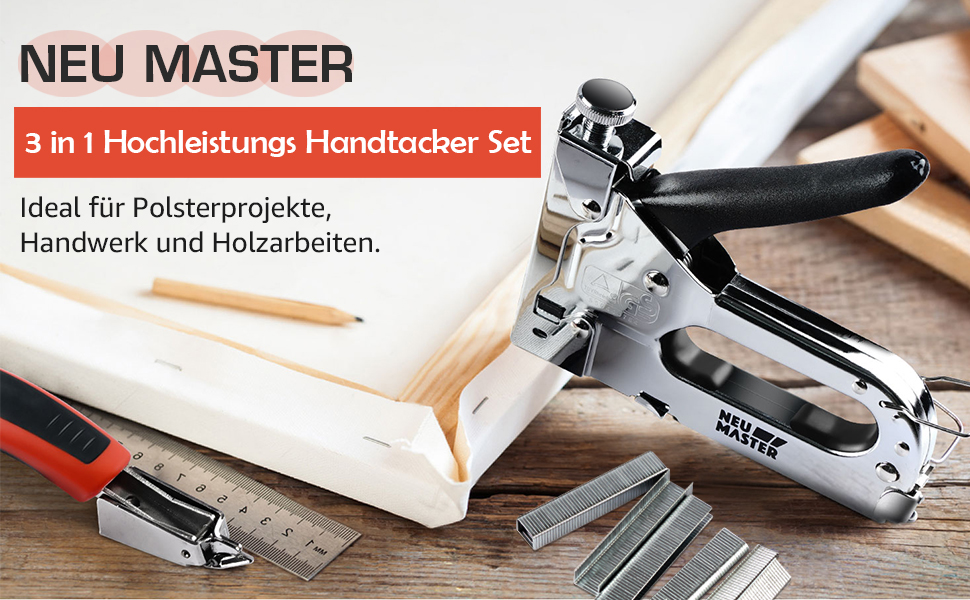 3 in 1 Tacker für Holz