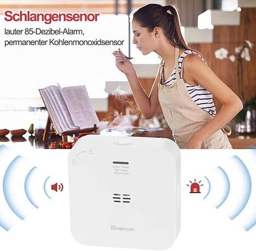 HEIMAN Wi-Fi CO Melder,Kohlenmonoxid Melder WLAN Vernetzt mit App Tuya & Smartlife, EN50291 Norm Tragbarer CO-Detektor für Zuhause, Auto, Zelt, Fahrzeug (WS-720ES) - Cheap-Us