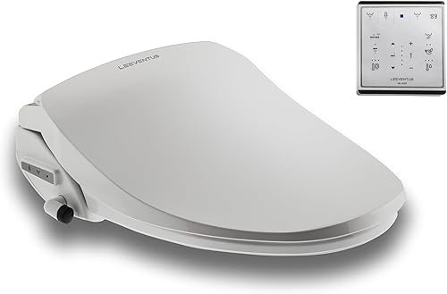 LEEVENTUS Elektronisches Bidet - J430, Standard Version, mit seitlichem Bedienelement & selbstleerender Wassertank-Technologie, energiesparender Dusch WC Aufsatz aus Korea - Cheap-Us