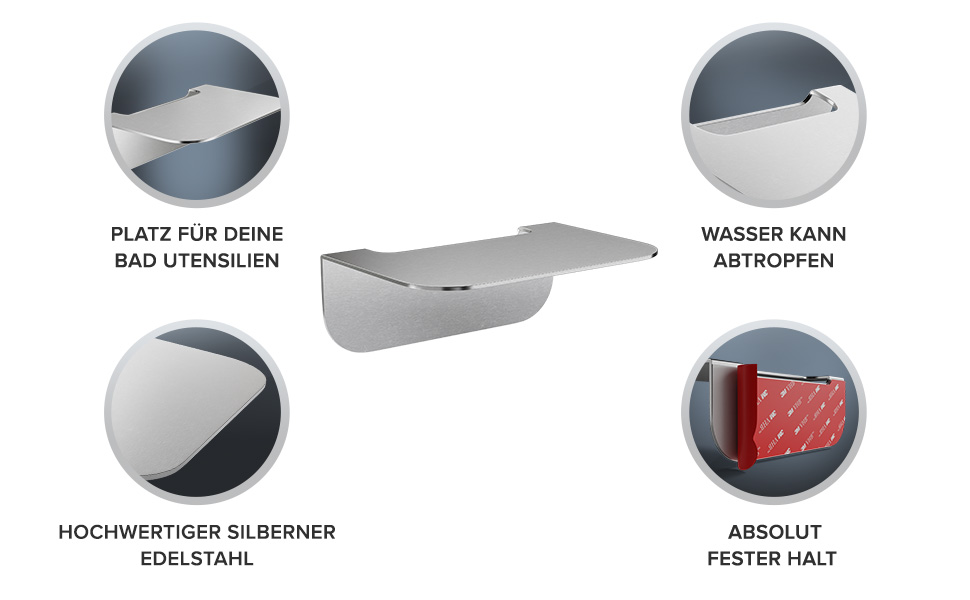 B0BGSWYD6C - Badeablage_kurz Silber 2