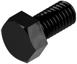 500 Sechskantschrauben DIN 933 8.8 schwarz M5x6 - Cheap-Us