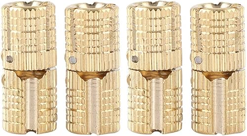 Kupfer-Möbelscharniere, Fass, unsichtbare Tür, verdeckte Schrankscharniere, 4 Stück/Packung, 12 mm, versteckt für Hardware - Cheap-Us
