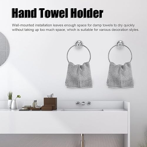Handtuchring Handtuchhalter Handtuchhalter Retro-Stil Badezimmer Hardware Rack(893 Chrom Handtuchring) - Cheap-Us