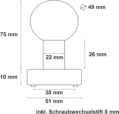 ck-tuerbeschlaege Beschlag NEW ORLEANS Kugelknauf V2A Edelstahl Edelstahl matt für Haustüren mit 72er Teilung - Cheap-Us