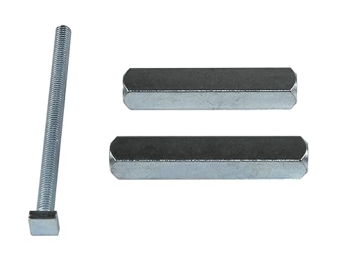 Panikstift , Vierkantstift 2-teilig für Panikschlösser mit geteilter 9mm Schloss Nuss ( Länge von 95mm bis 135mm wählbar ) (Maß A=45mm / Maß B=50mm ( Gesamtlänge: 98mm )) - Cheap-Us