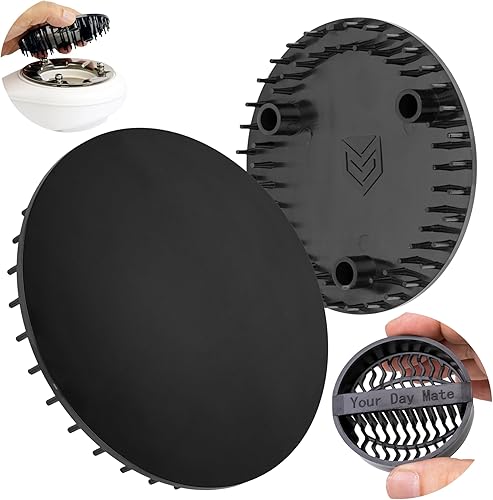 Abdeckhaube für Duschabfluss, Ø 115 mm, kompatibel mit Viega Tempoplex Ablaufgarnitur ab Baujahr 2006, passend für Modell 6964.0, für Ablaufloch Ø 90 mm, schwarzes ABS ASA, Deckel Dusche Abdeckung - Cheap-Us