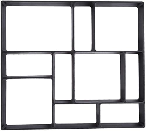 Estink Pflasterform Betonform, Schalungsform zur Herstellung von Böden, Wegen, Gartenböden, Terrasse, Balkon, Terrasse, Kunststoff, 45 x 40 x 4 cm - Cheap-Us