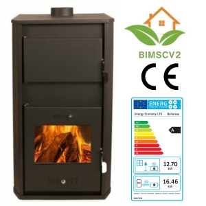 Kaminofen, Holzofen Wasserführend Balkan Energy Bellarosa 29.16 kW
