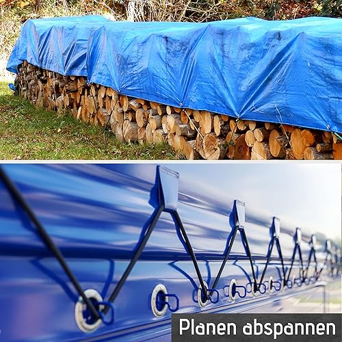 fuxton Gummiseil 8 mm 10 m blau, elastisch (Expanderseil, Gummiband, Gummischnur, Gummileine, Gummikordel, Planenseil, Spannseil, Seil Plane) - Cheap-Us