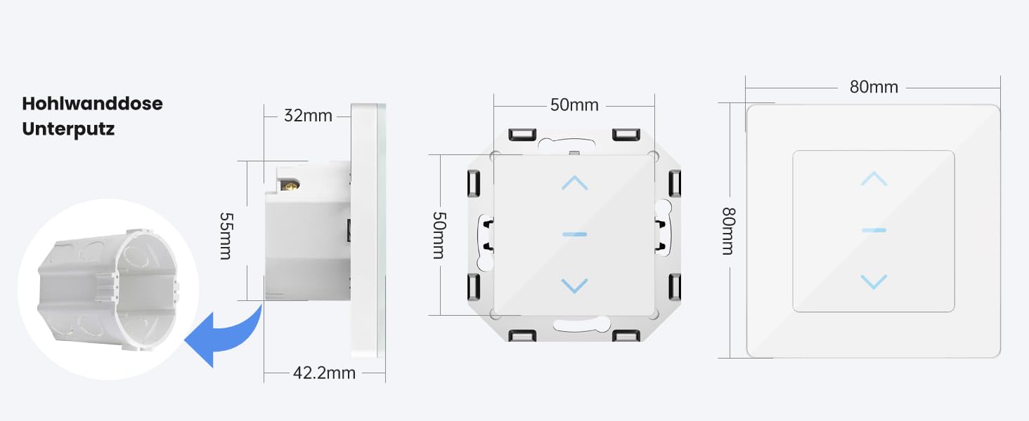 Smart wifi rolladenschalter
