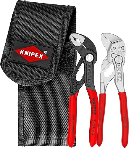 KNIPEX Mini-Zangenset in Werkzeuggürteltasche 1 x 87 01 125, 1 x 86 03 125 160 mm 00 20 72 V04 - Cheap-Us
