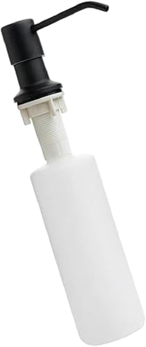 Seifenspender Spülmittelspender für Spülbecken Einbau Spüle Küche Rund 300 ml (Gold) - Cheap-Us